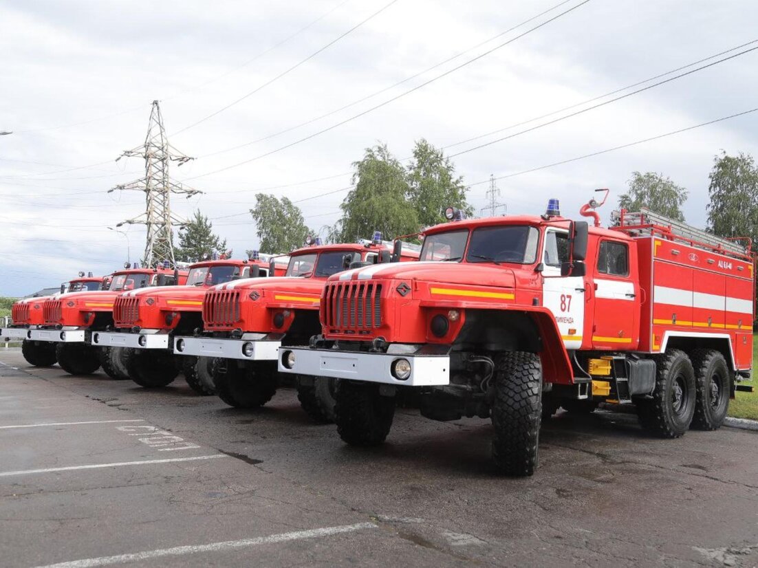 Пять пожарных частей Поморья получили новые служебные автомобили