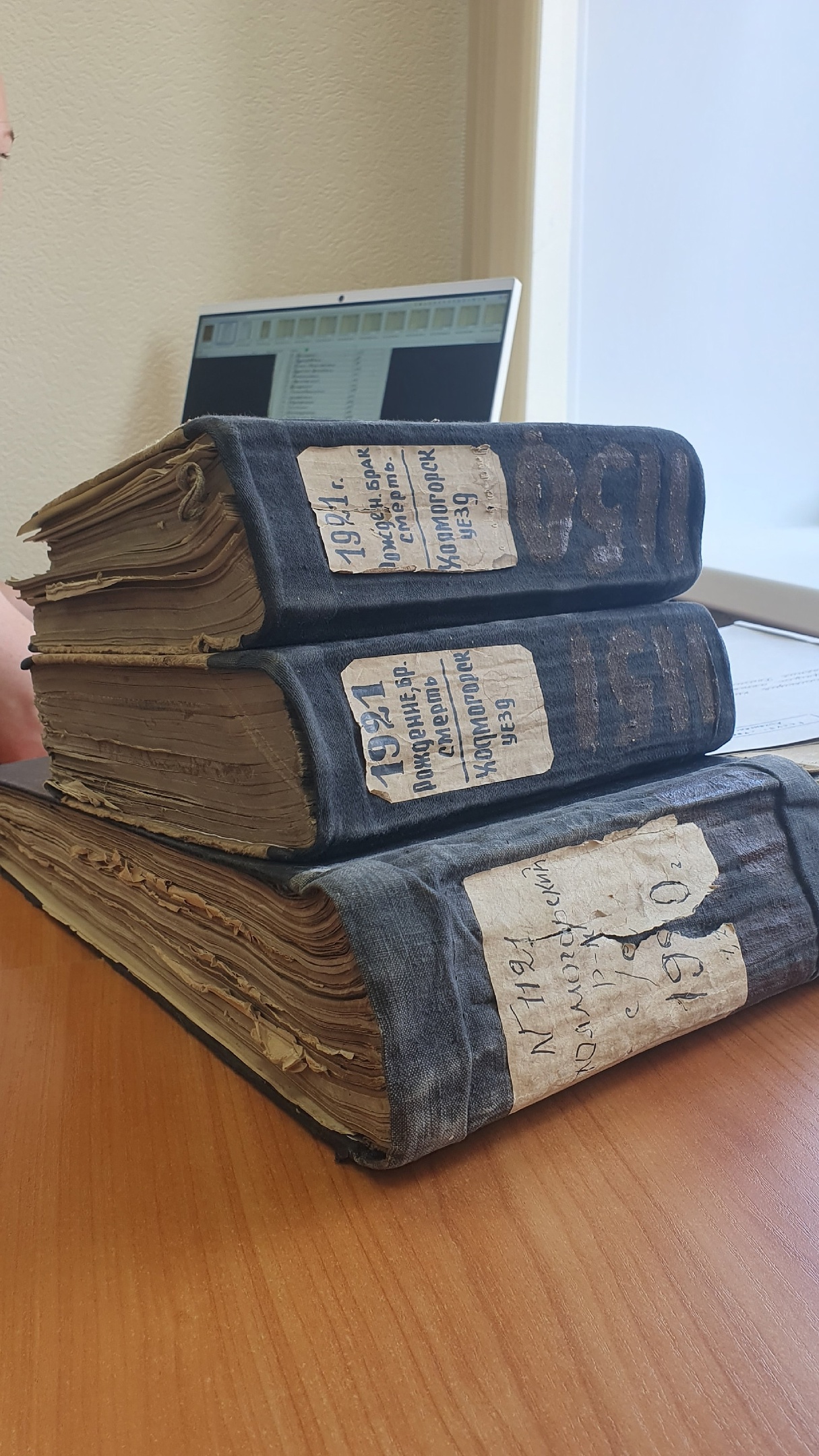 Так выглядят старинные книги государственной регистрации актов гражданского состояния/Фото: Татьяна ЕВГРАФОВА