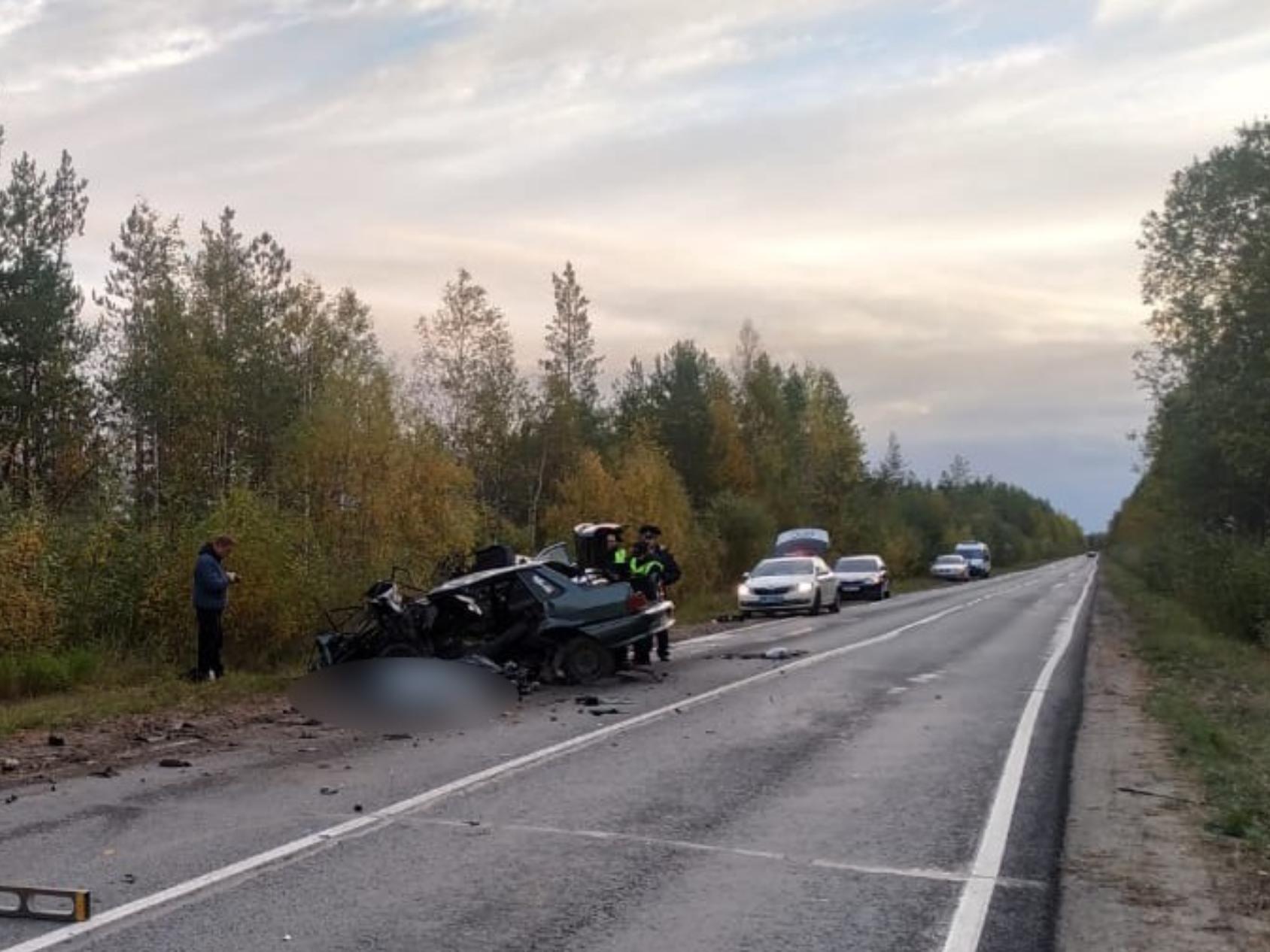 В Северодвинске в аварии на Кородском шоссе погибло два человека