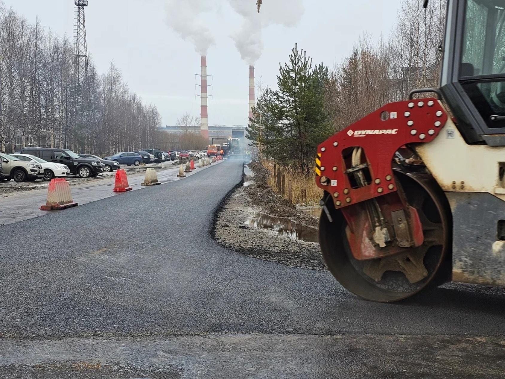 В Архангельске подходит к завершению ремонт одного из проездов в  Кузнечихинском промузле