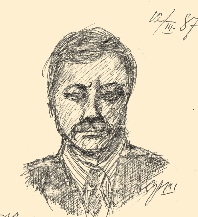 Евгений Медведюк. Рисунок Федора Ширшова