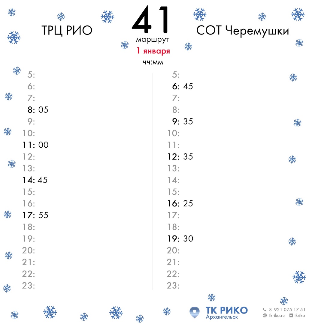 Инфографика: ТК «Рико»