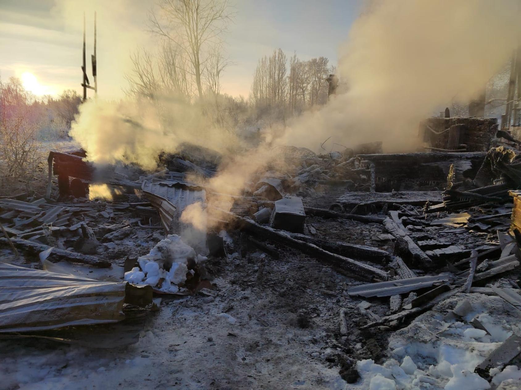 В Архангельской области в праздники в пожарах погибло три человека