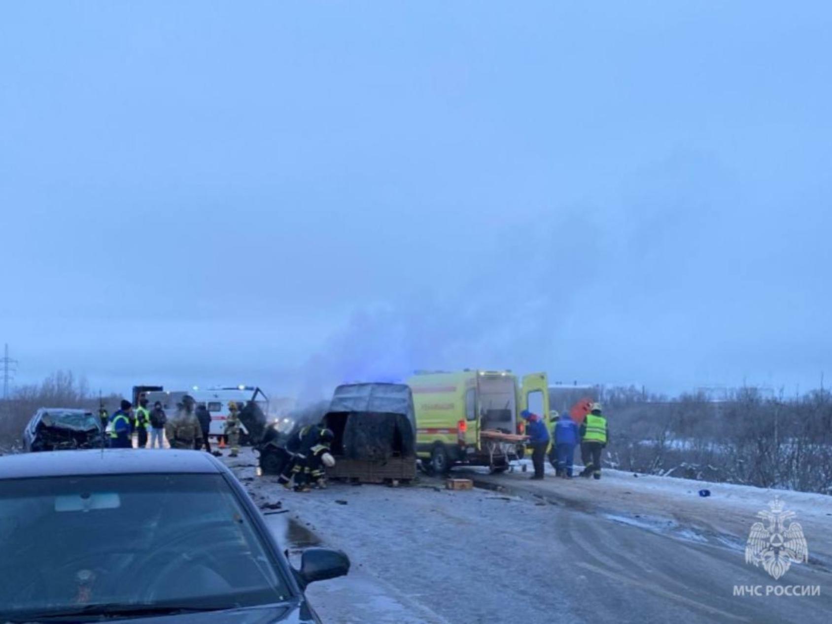 На трассе М-8 «Холмогоры» Архангельск — Северодвинск произошло массовое ДТП