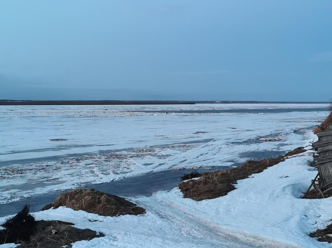 Где идет ледоход на реке печора