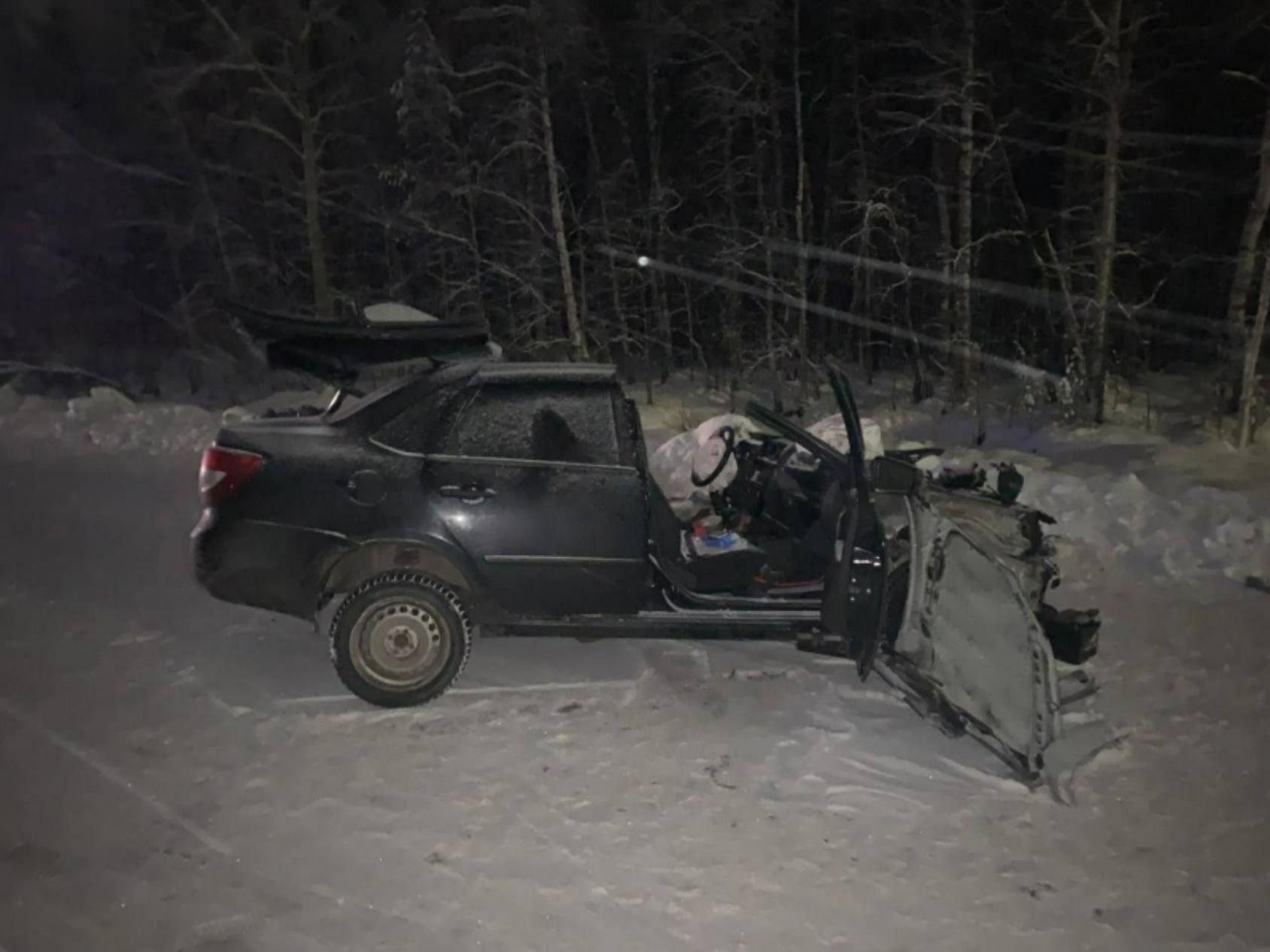 ДТП с участием легкового автомобиля и автобуса произошло под Северодвинском